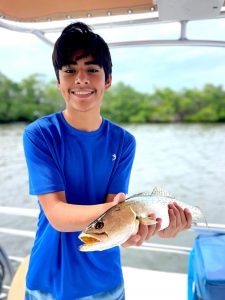 Young client and his catch