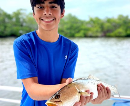 Young client and his catch