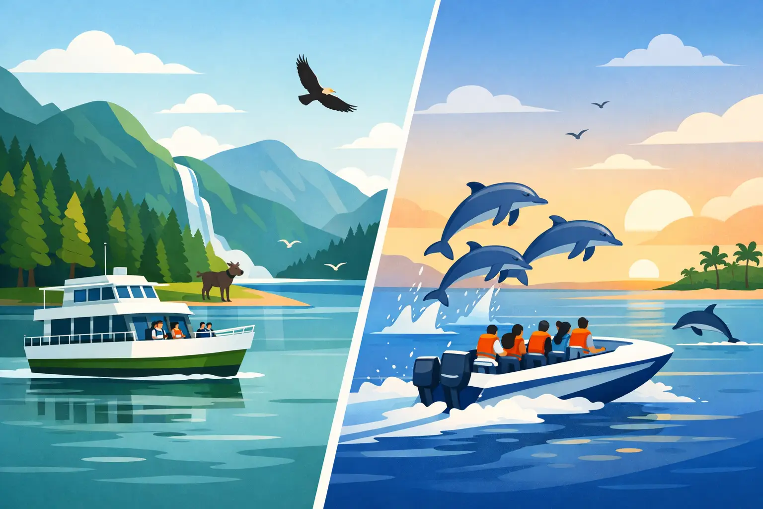 Nature Cruise vs Dolphin Tour: Which Fits?
