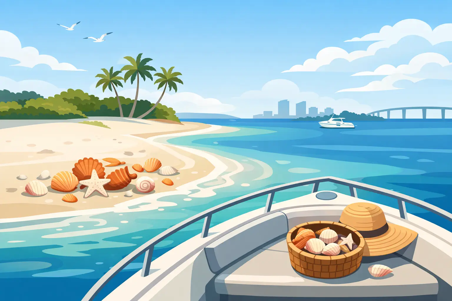 Best Shelling Beaches by Boat Near Fort Myers